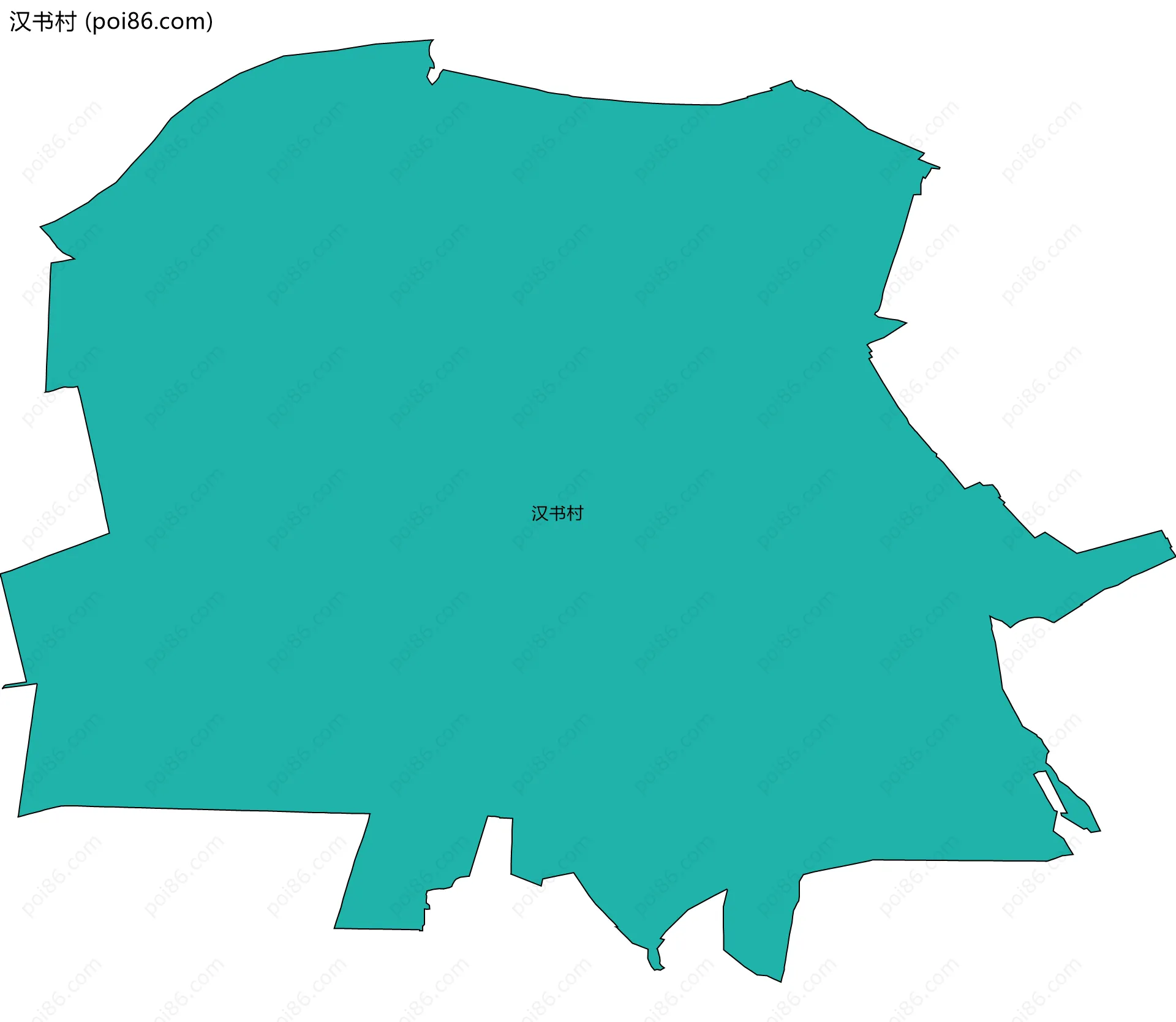 汉书村边界地图