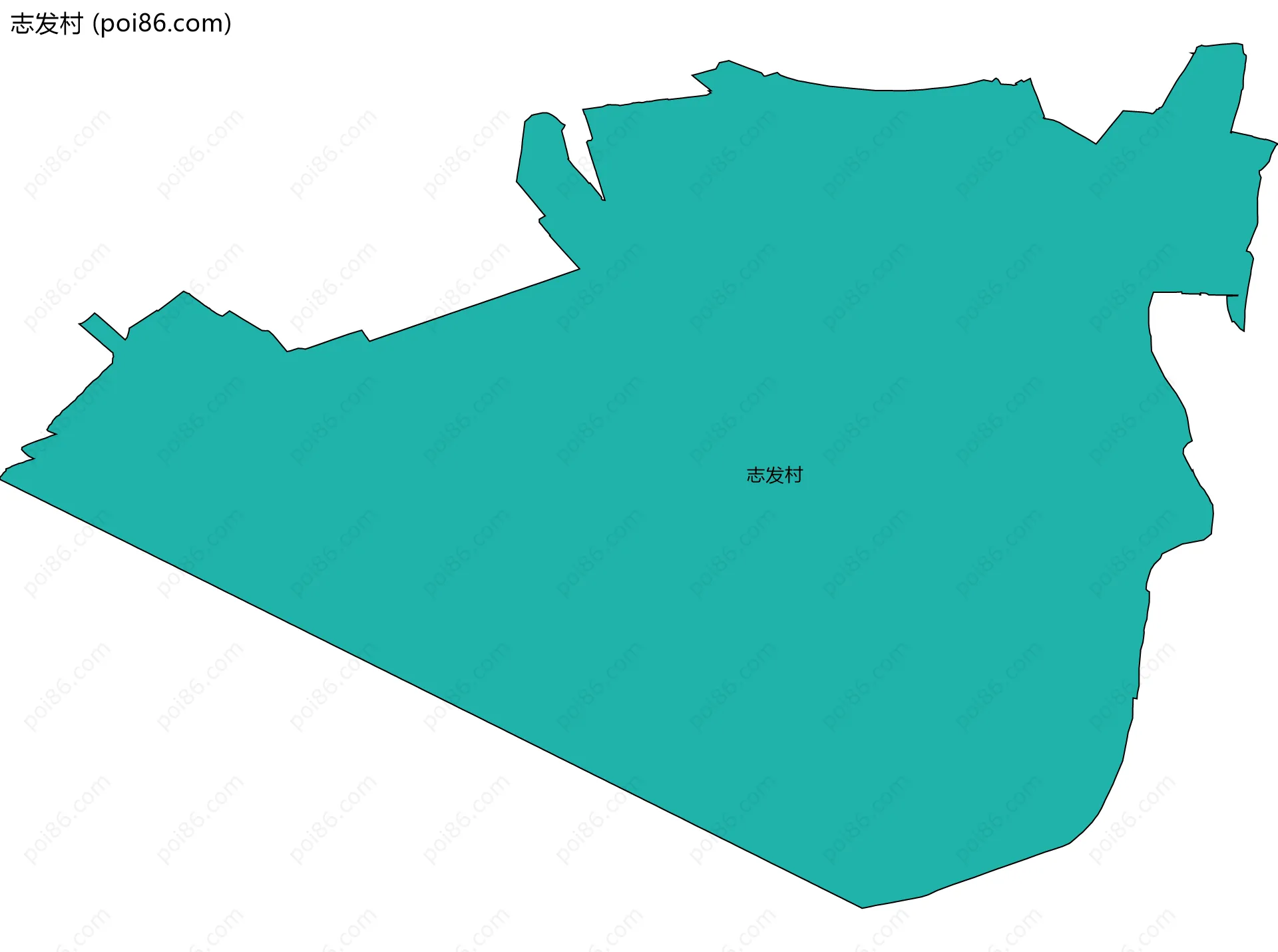 志发村边界地图
