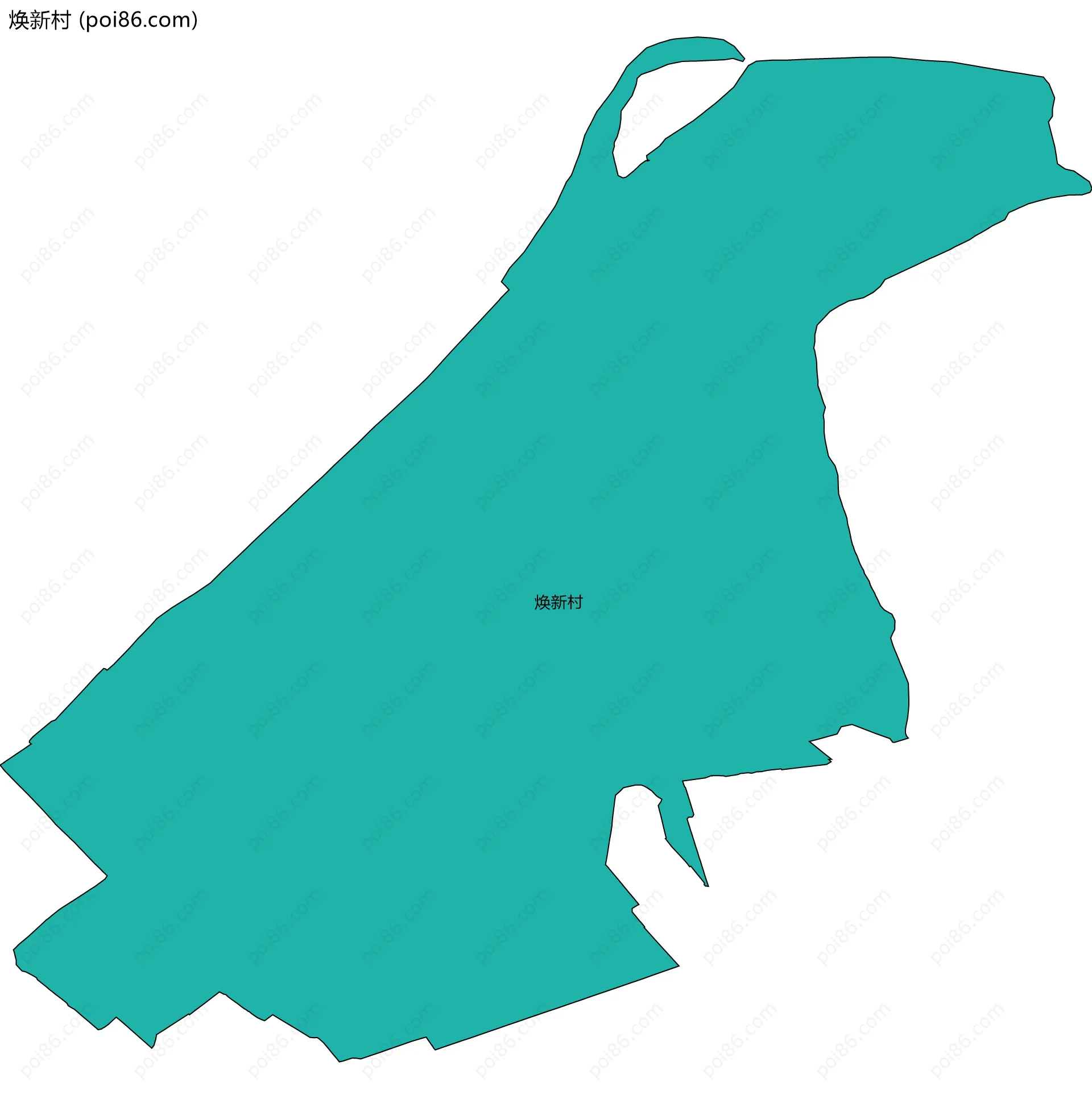 焕新村边界地图