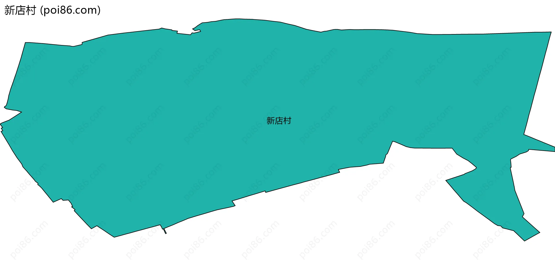 新店村边界地图