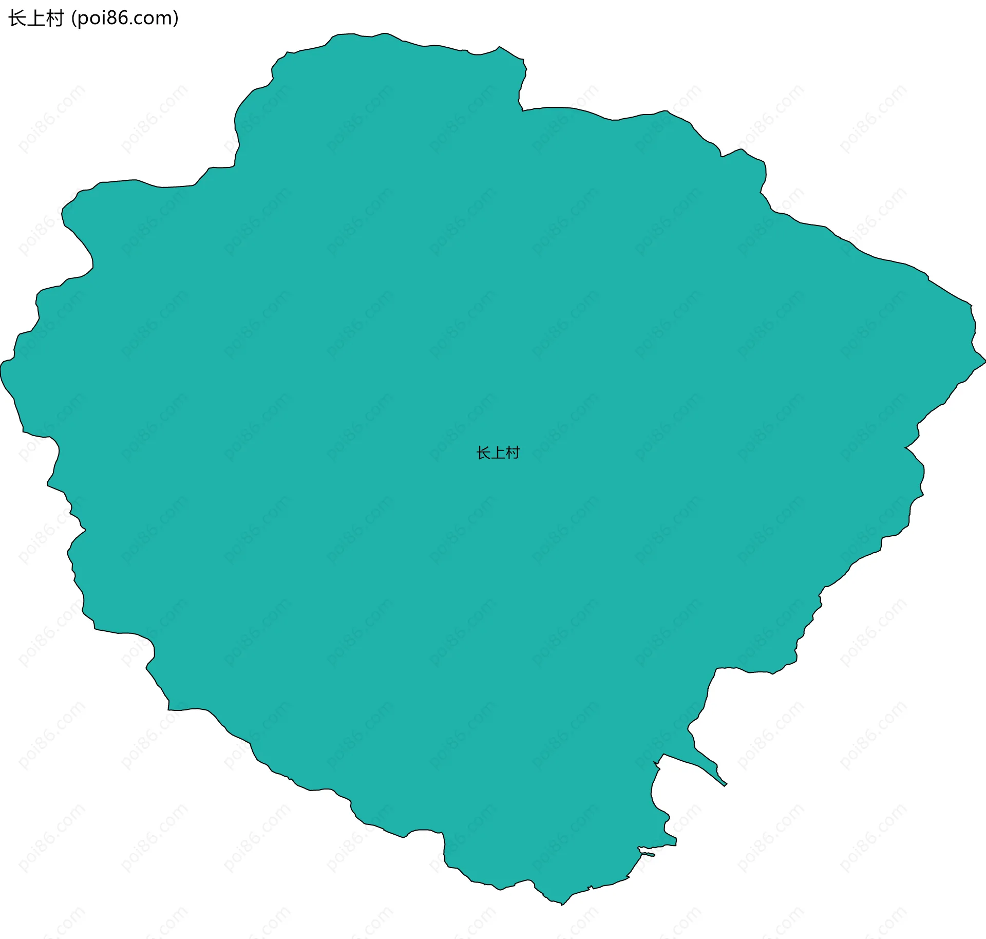 长上村边界地图