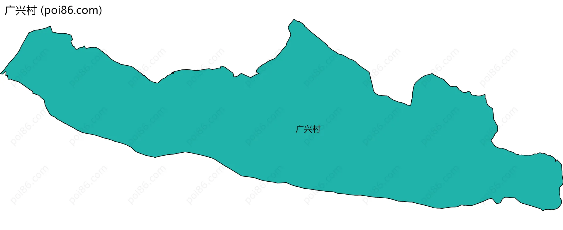 广兴村边界地图