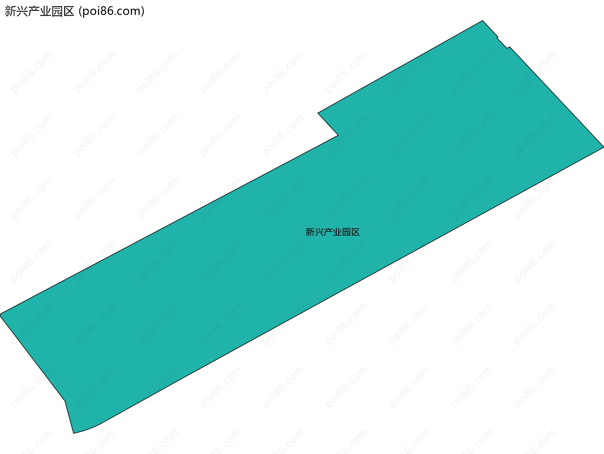 新兴产业园区边界地图