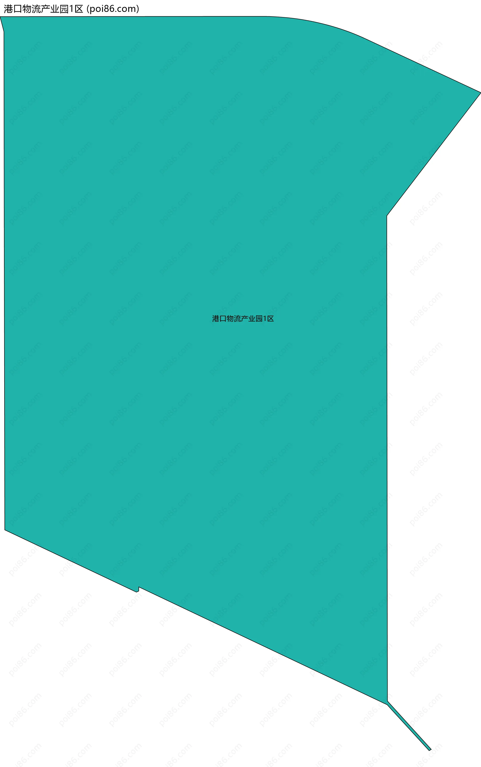 港口物流产业园1区边界地图
