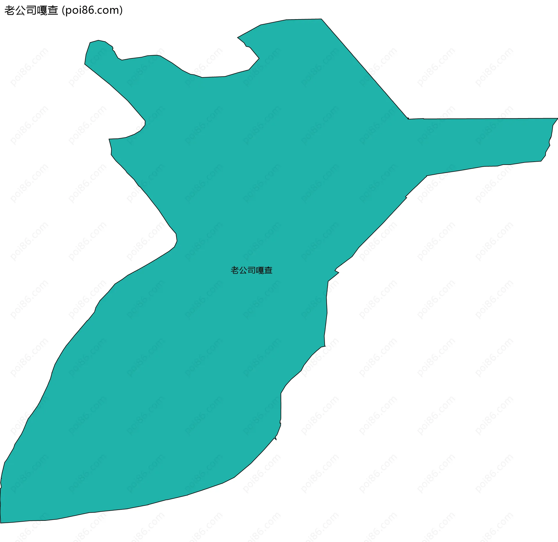 老公司嘎查边界地图
