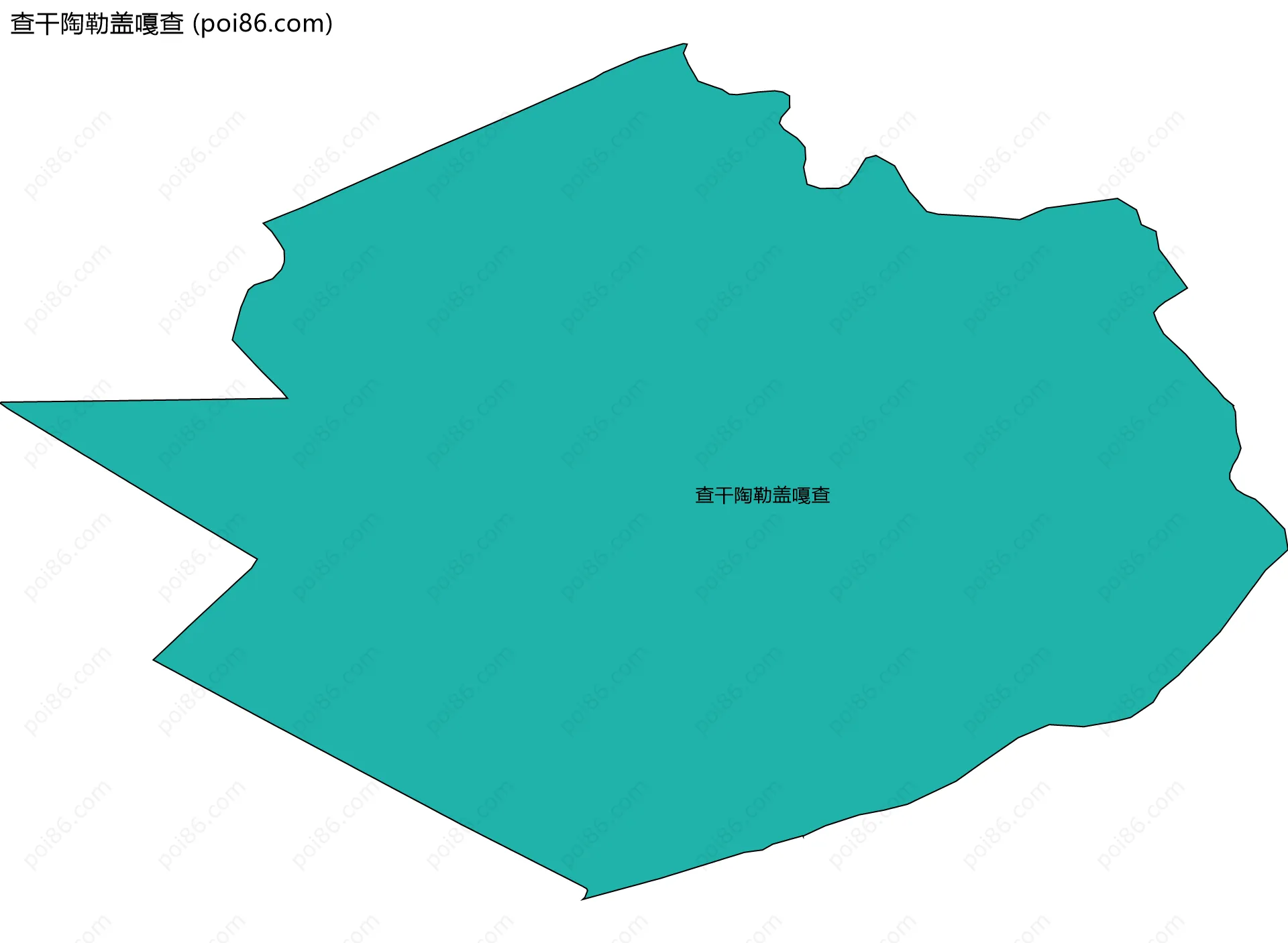查干陶勒盖嘎查边界地图