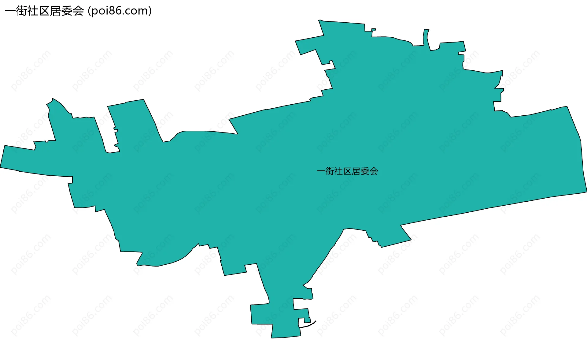 一街社区居委会边界地图