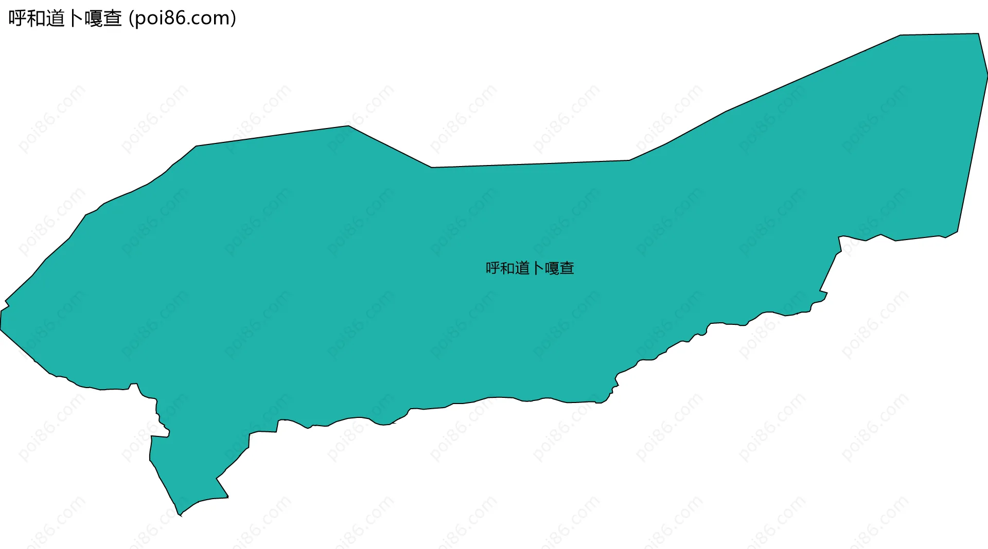 呼和道卜嘎查边界地图