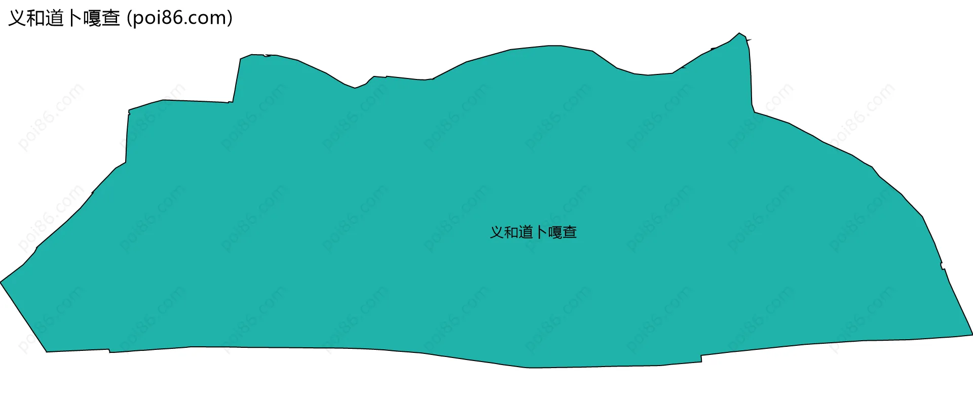 义和道卜嘎查边界地图