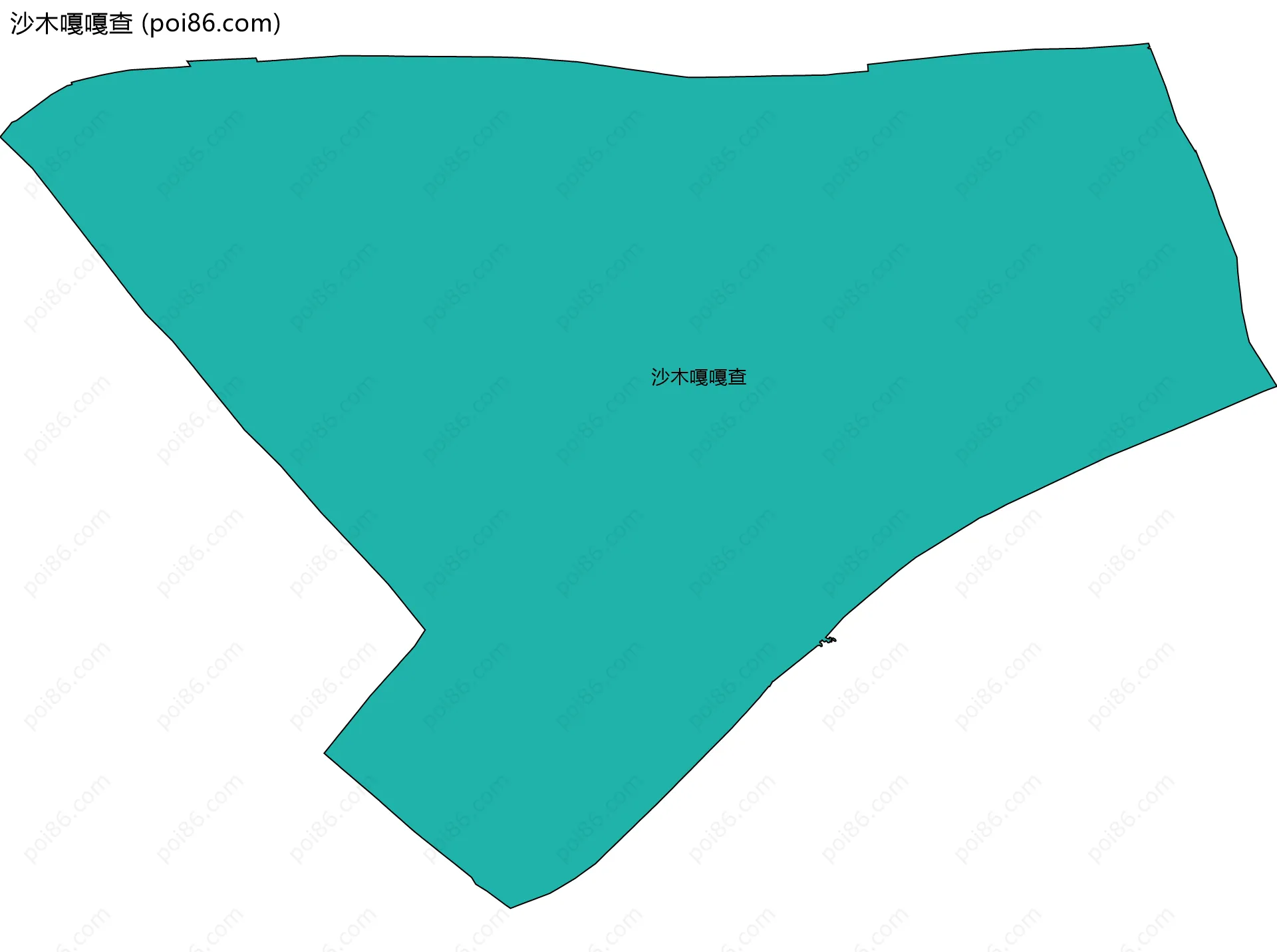 沙木嘎嘎查边界地图