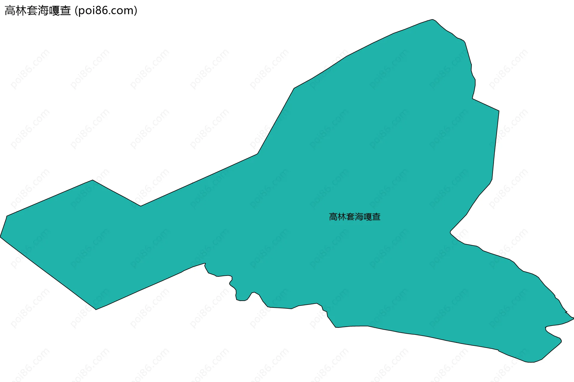 高林套海嘎查边界地图