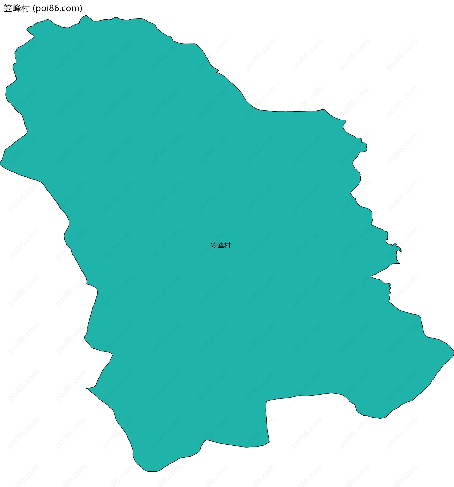 笠峰村边界地图