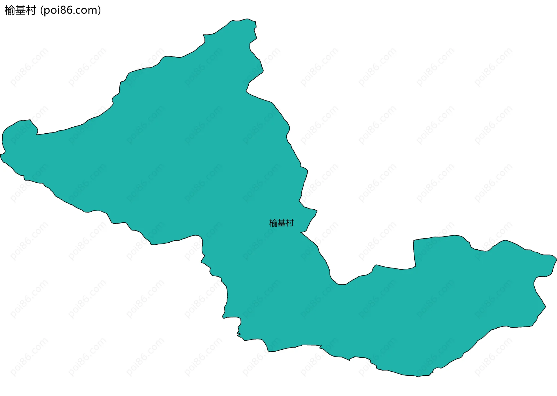 榆基村边界地图