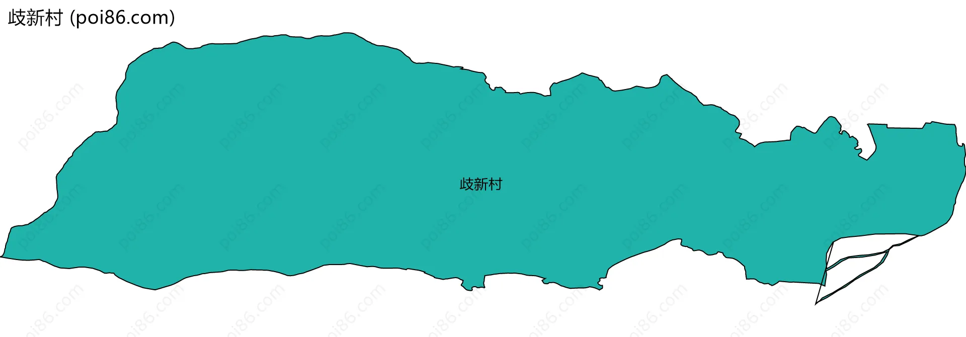 歧新村边界地图