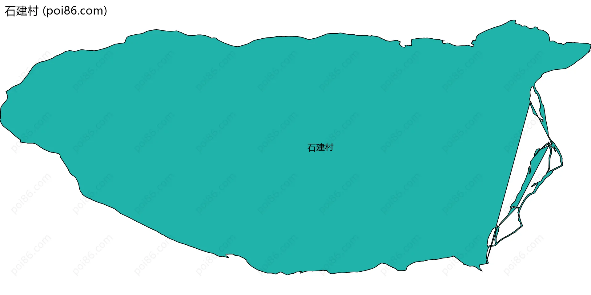 石建村边界地图
