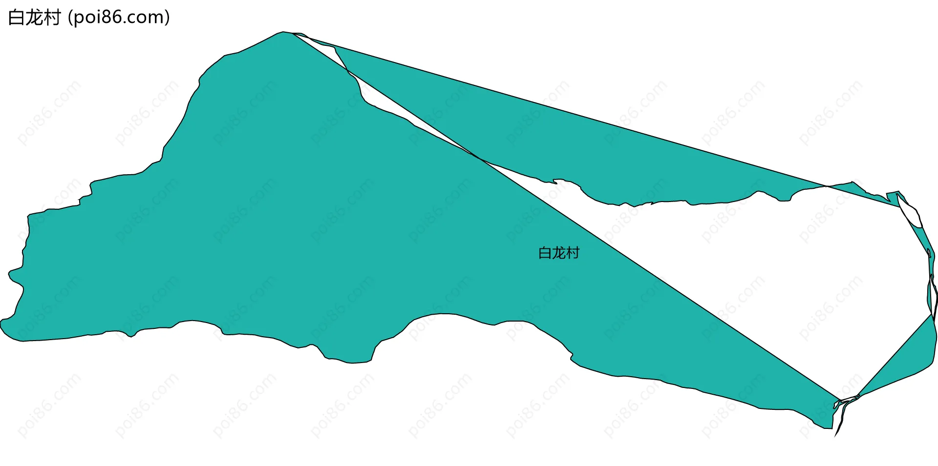 白龙村边界地图