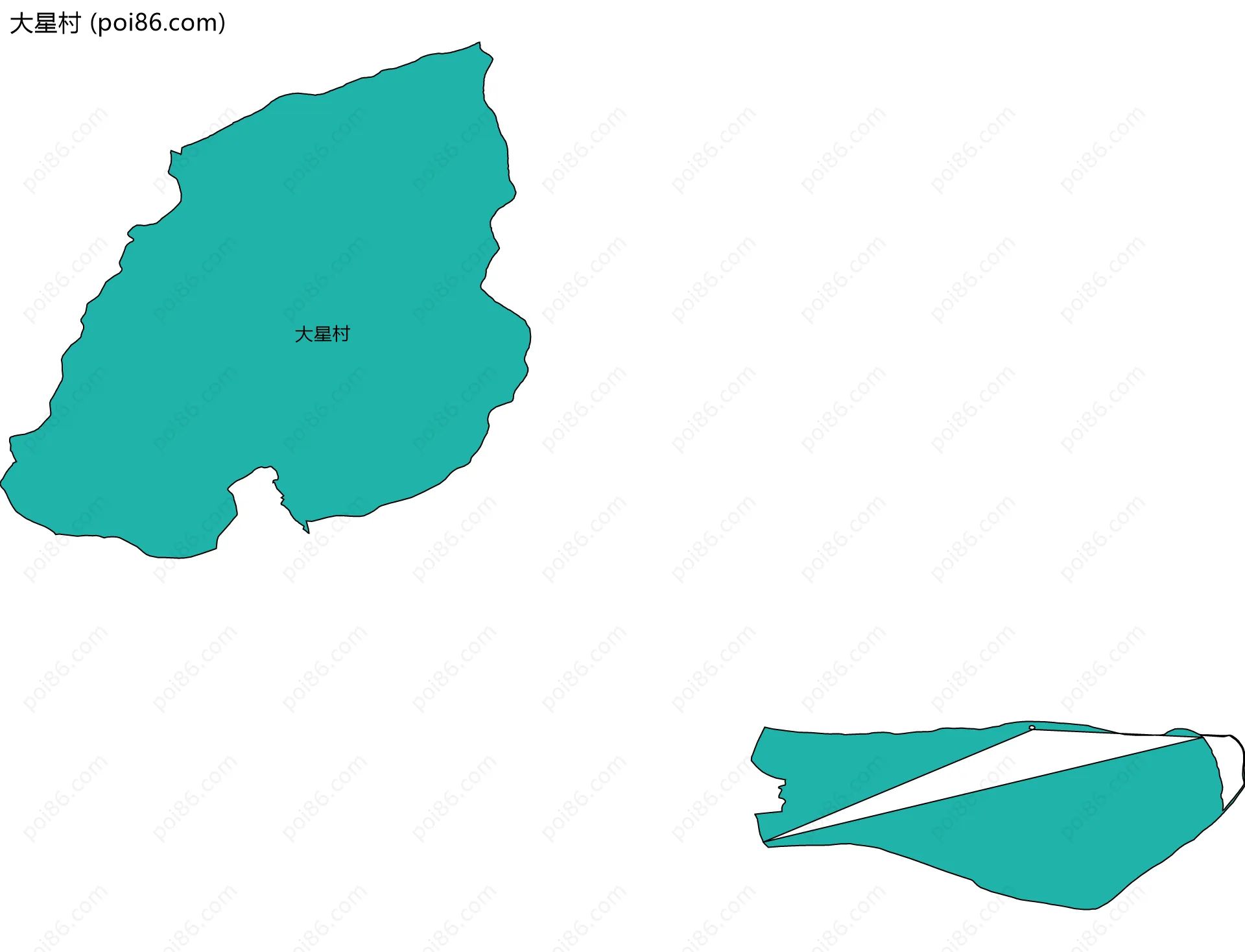 大星村边界地图
