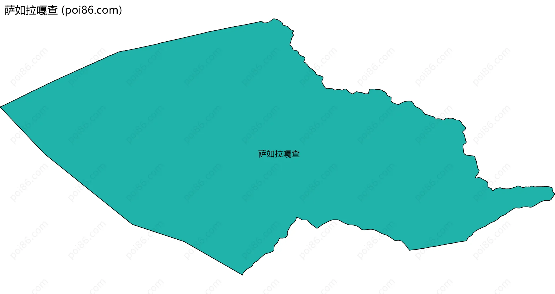 萨如拉嘎查边界地图