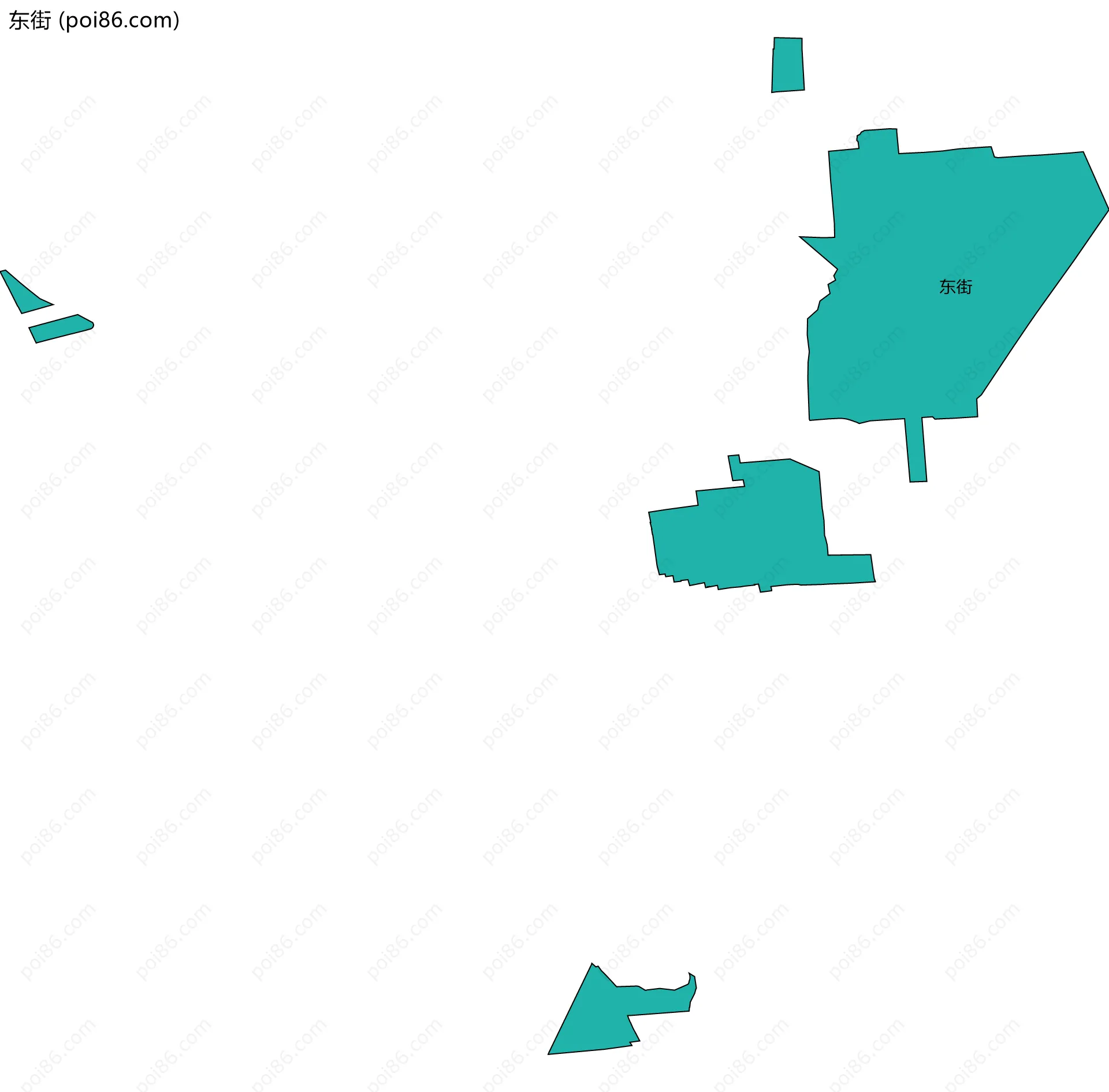 东街边界地图