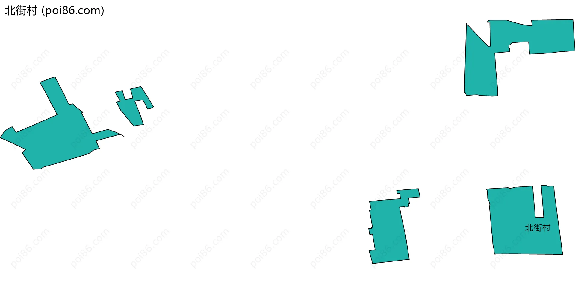 北街村边界地图