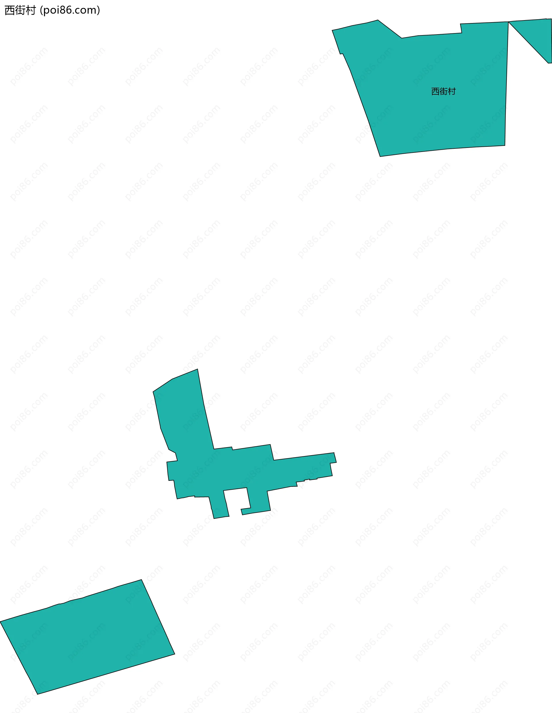 西街村边界地图