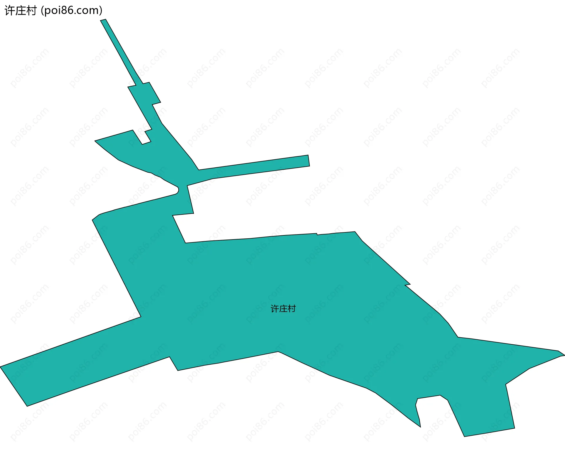 许庄村边界地图