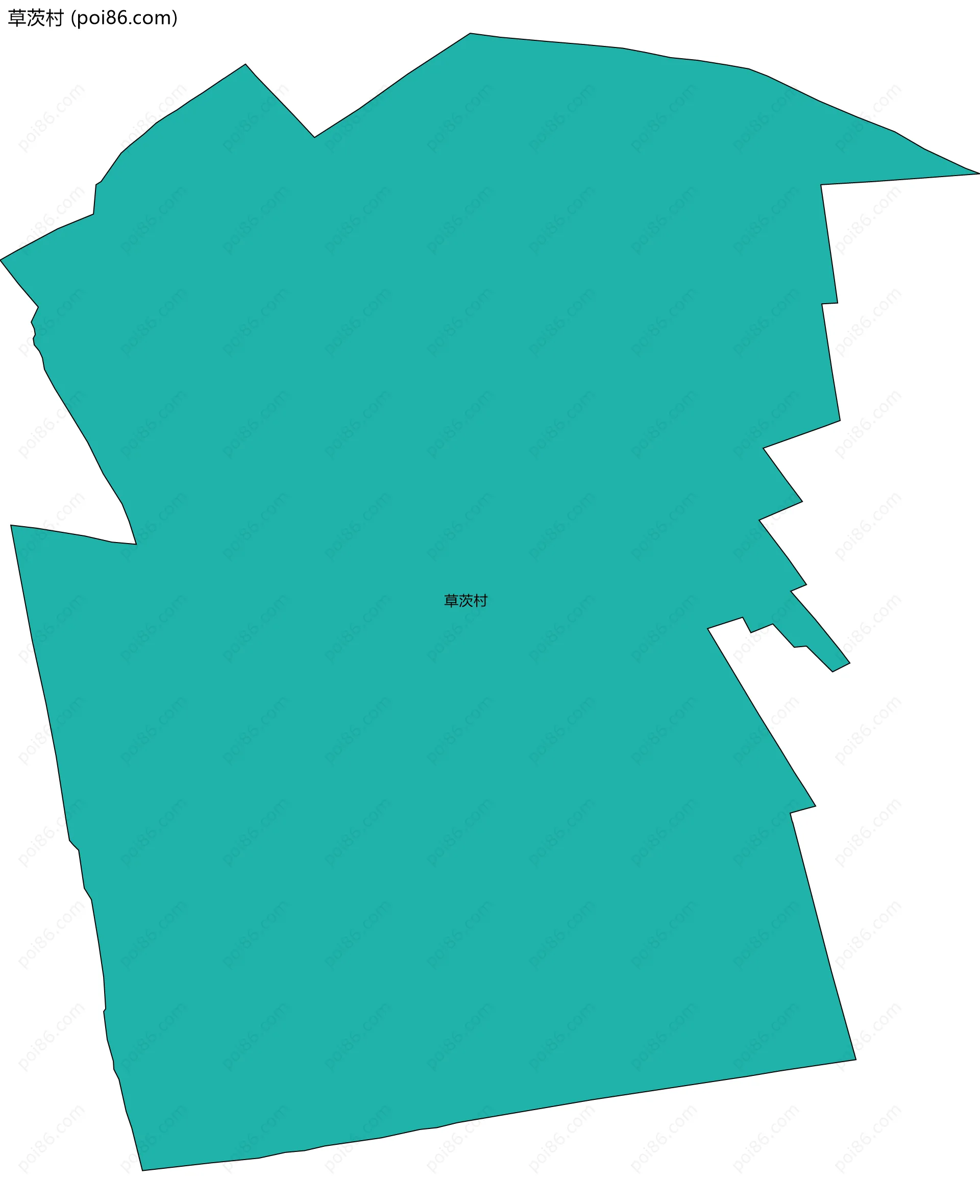 草茨村边界地图