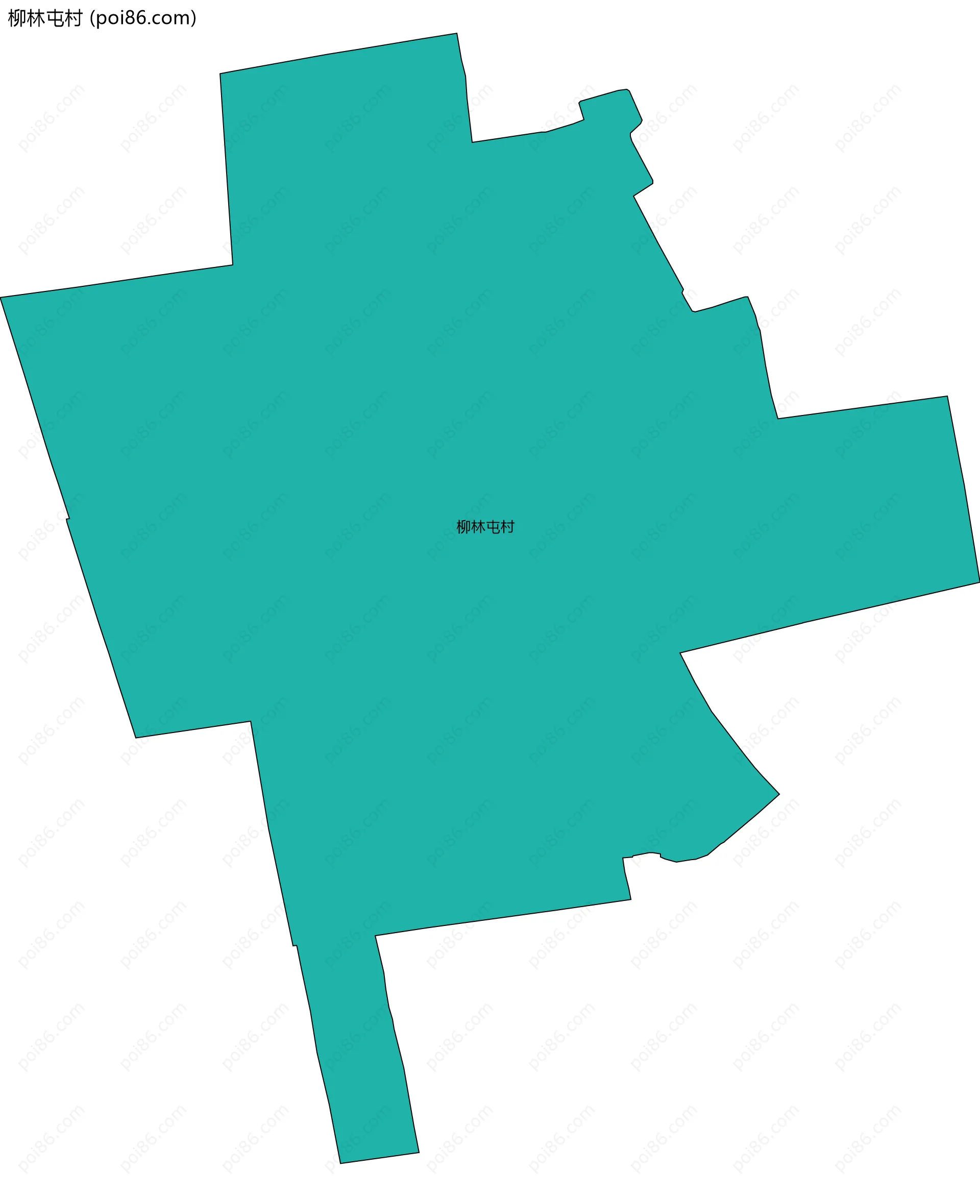 柳林屯村边界地图