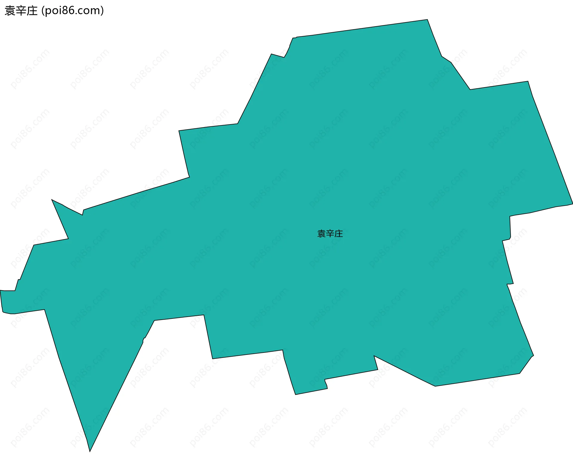 袁辛庄边界地图