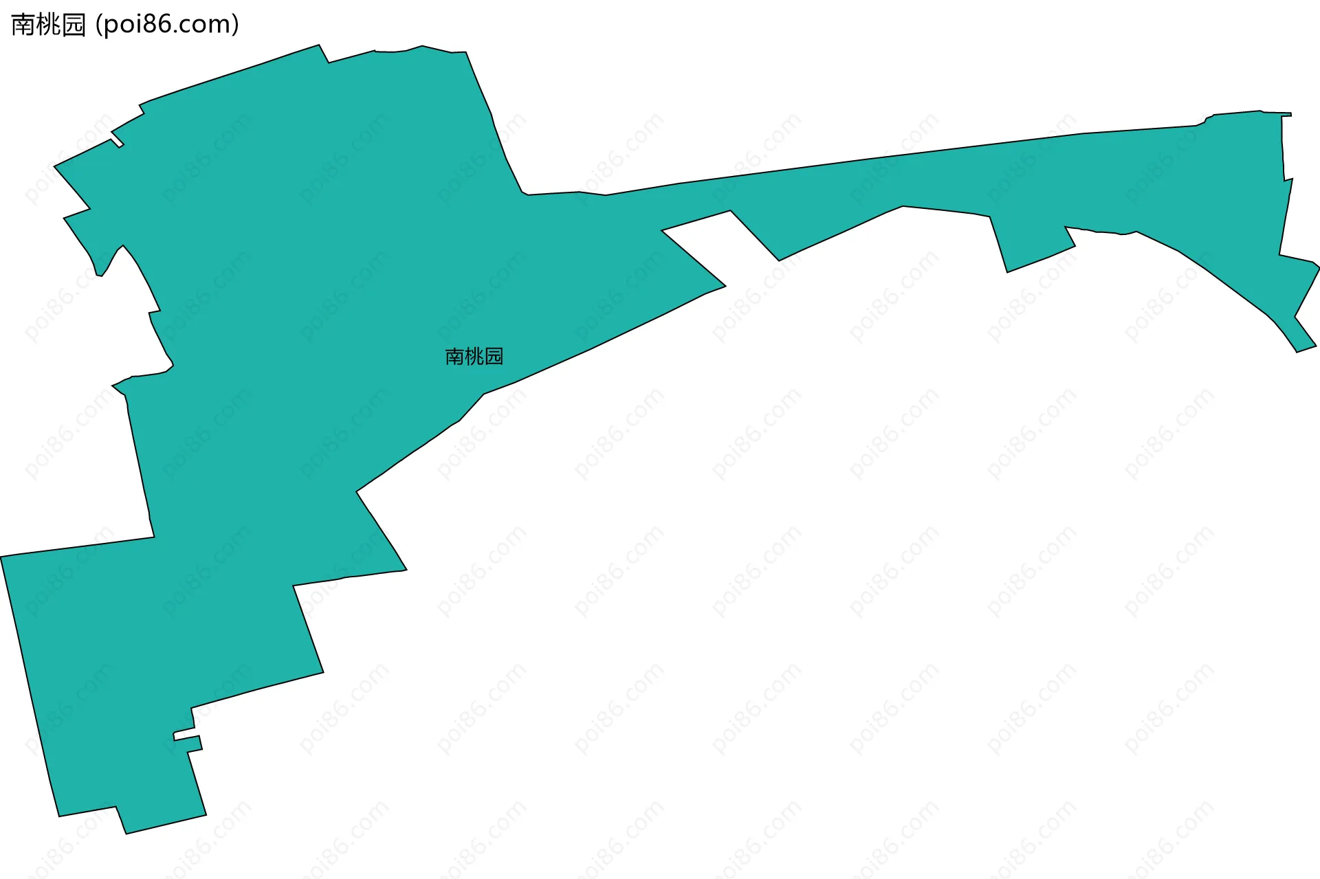 南桃园边界地图