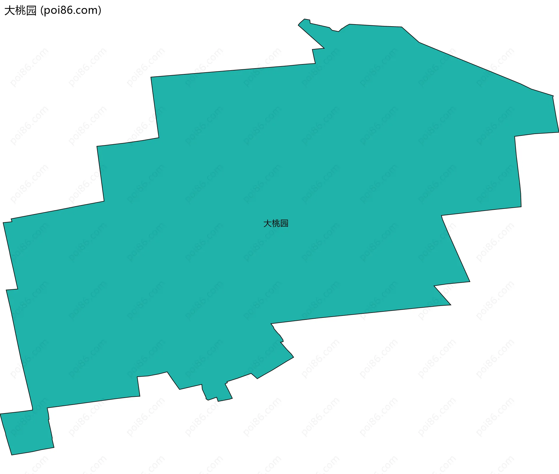 大桃园边界地图