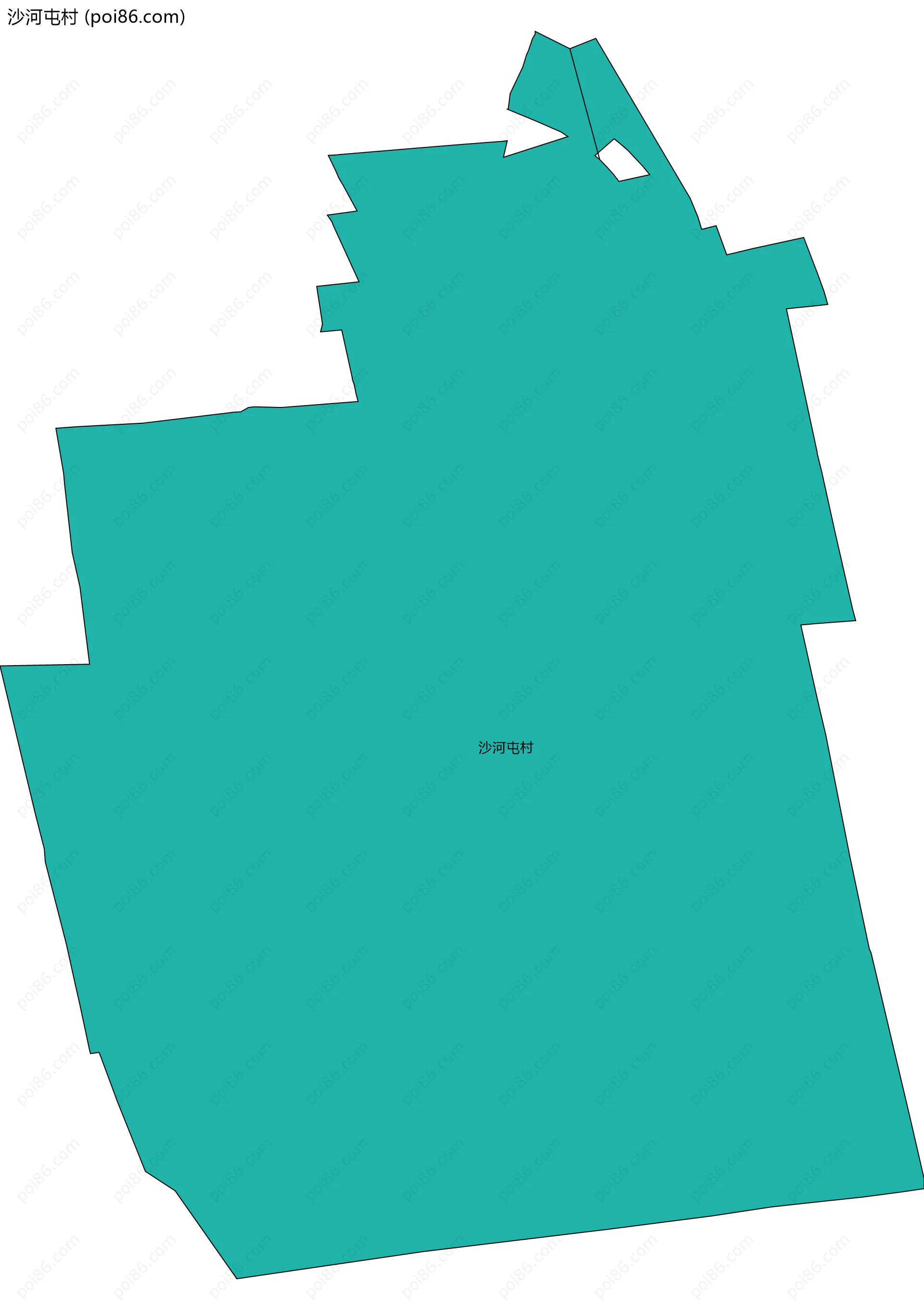 沙河屯村边界地图