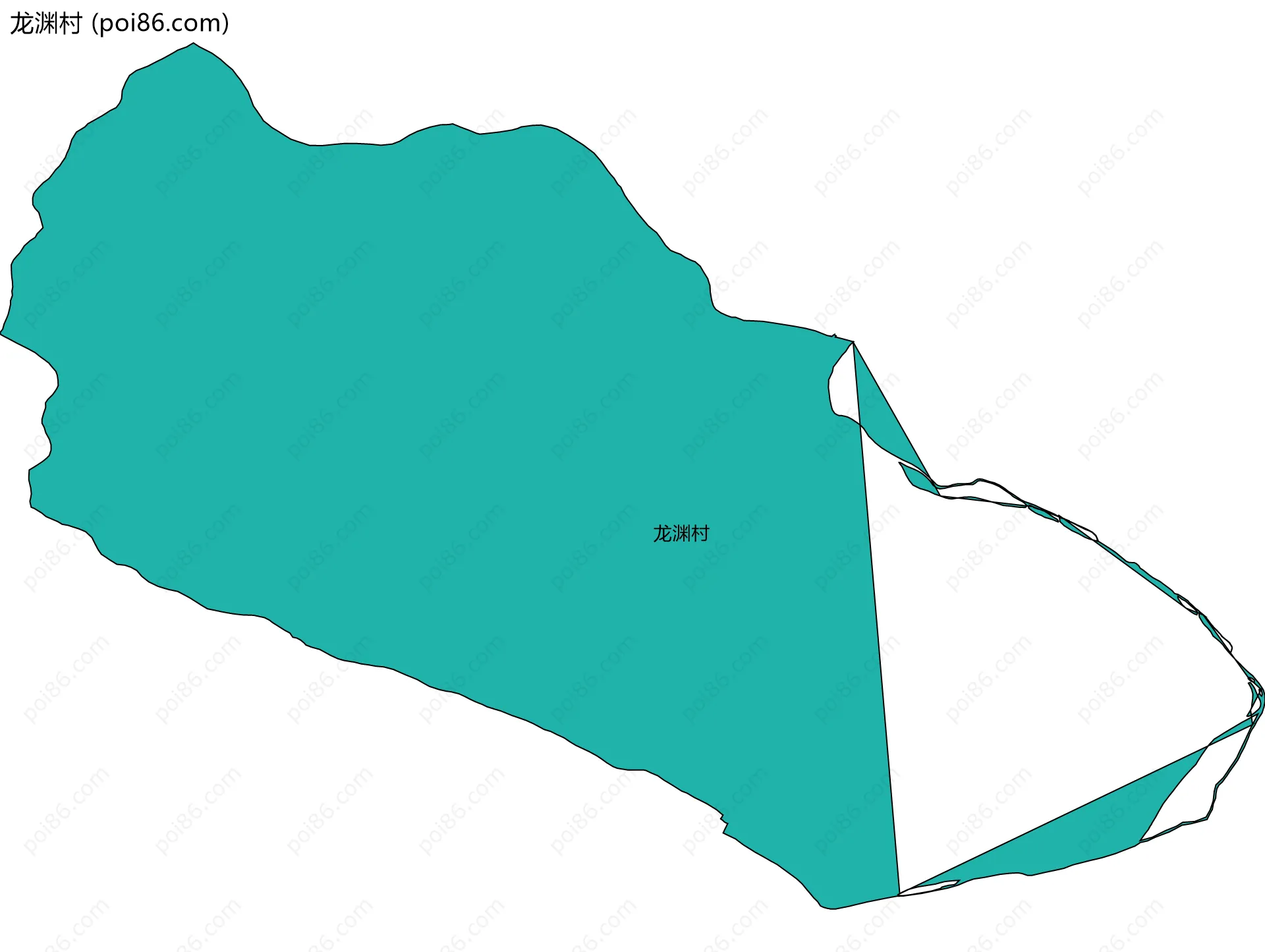 龙渊村边界地图