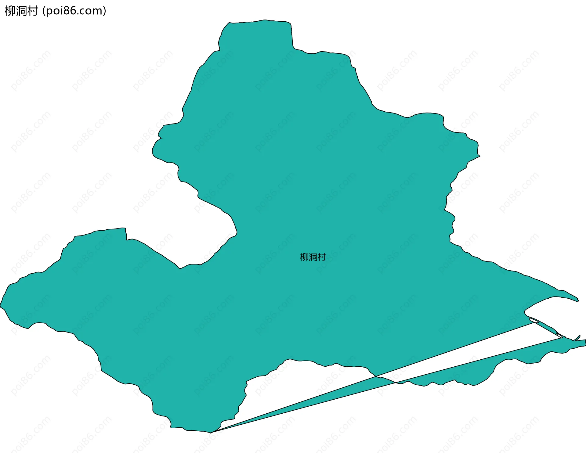 柳洞村边界地图