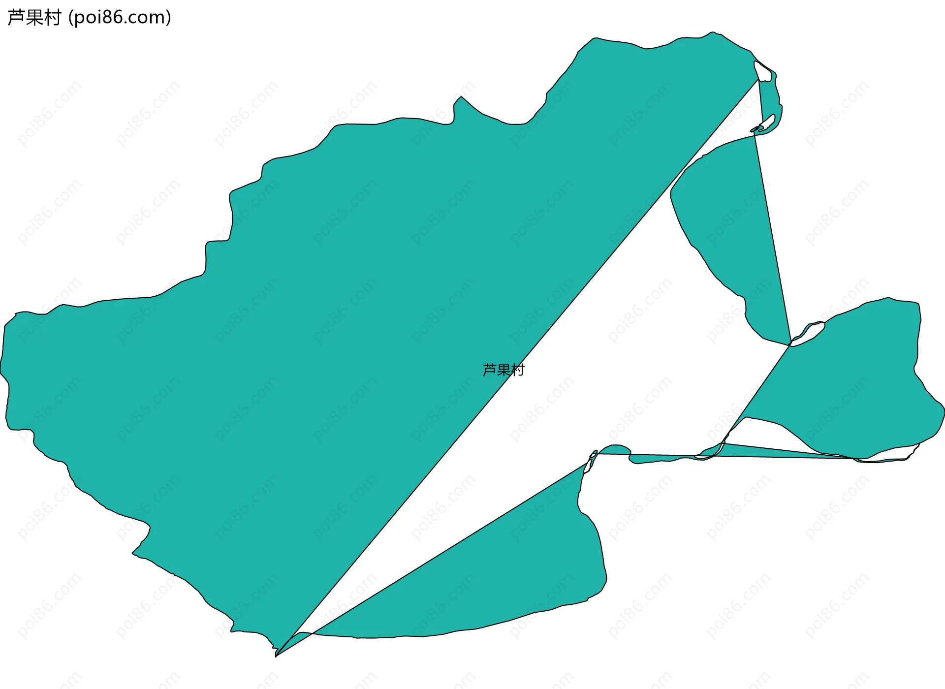 芦果村边界地图