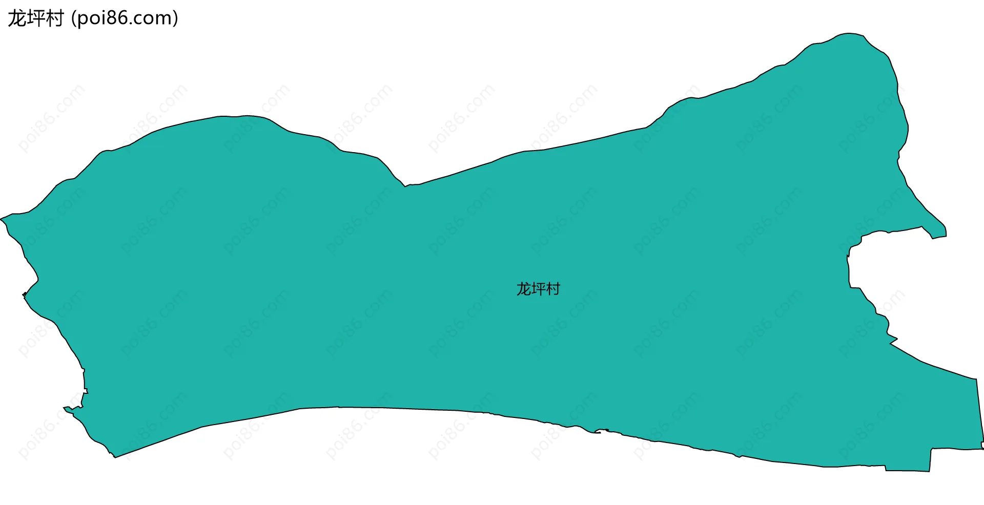 龙坪村边界地图