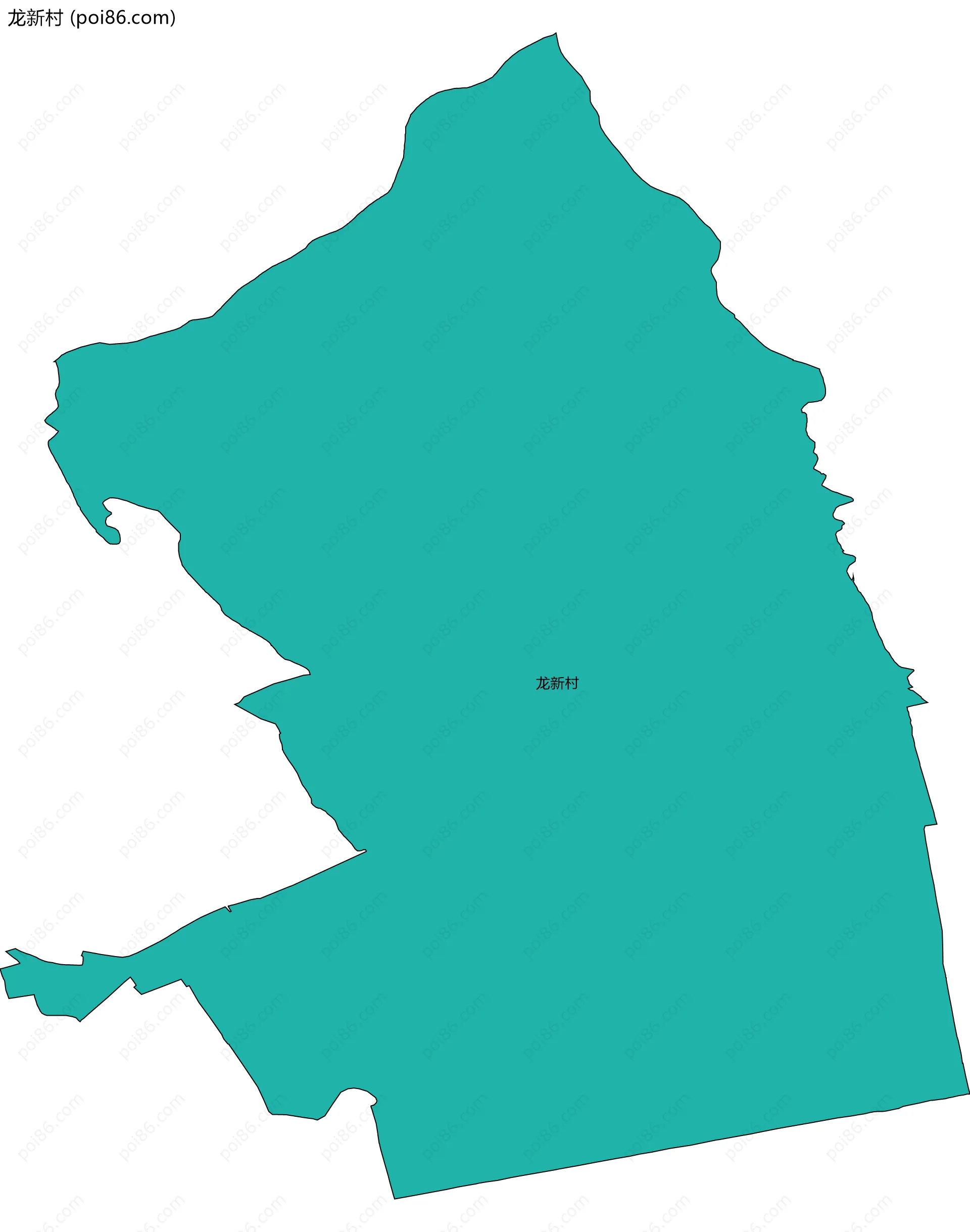 龙新村边界地图