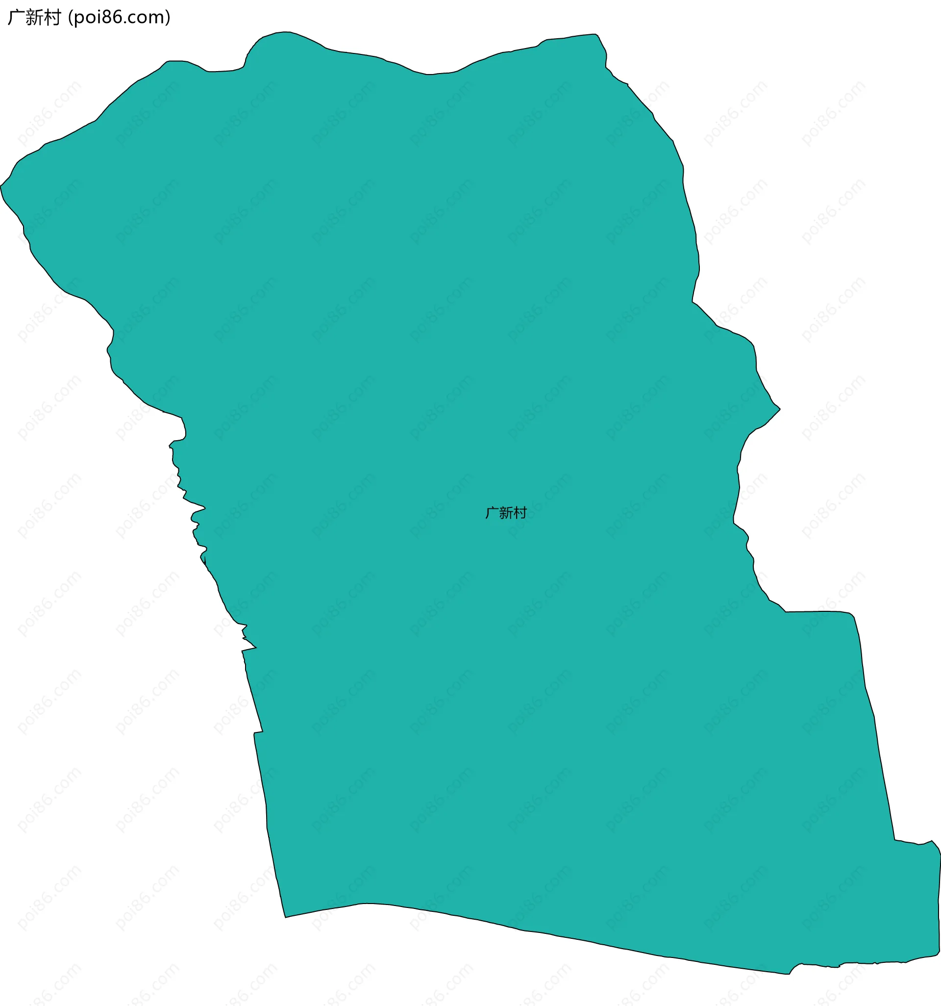 广新村边界地图