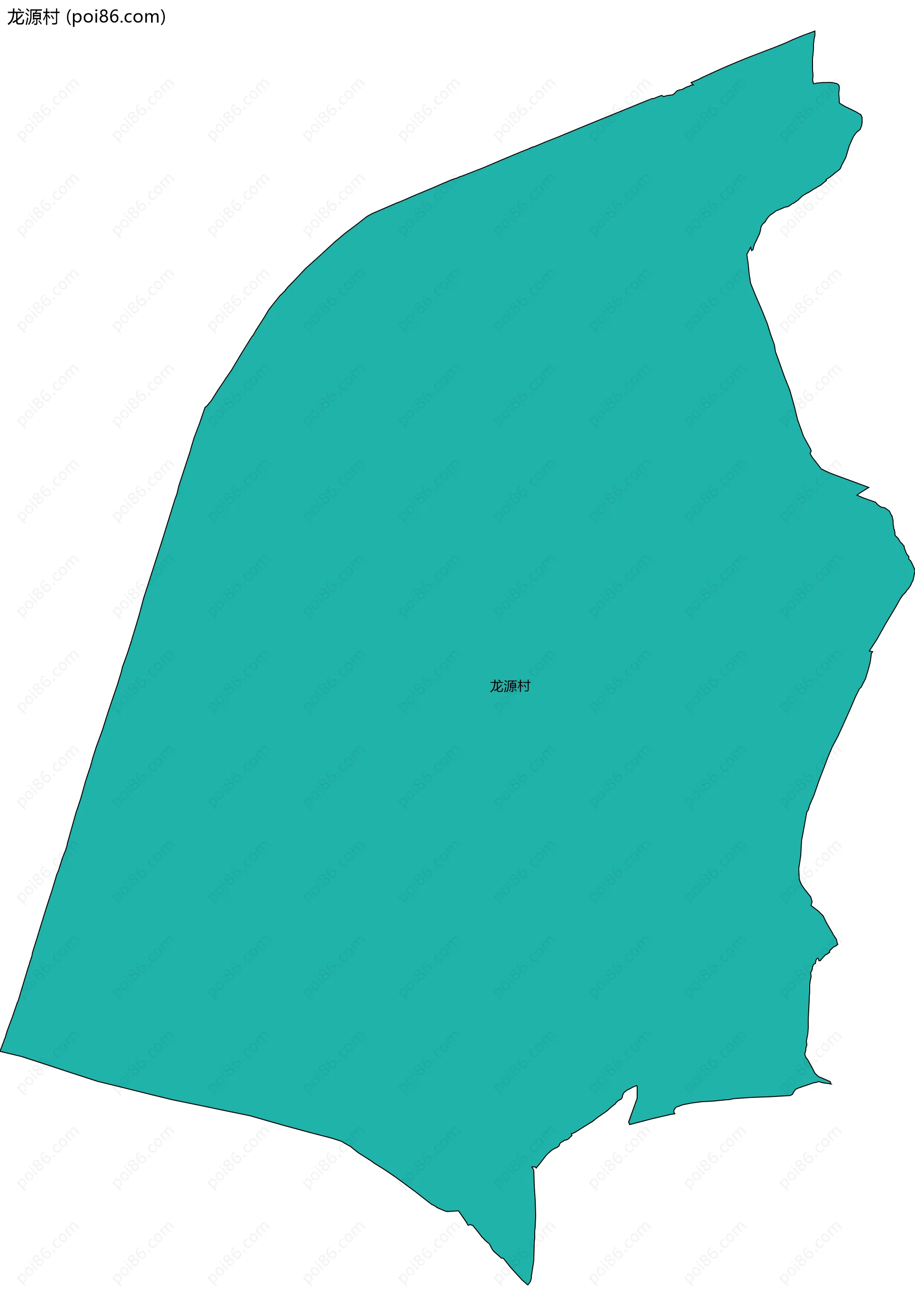 龙源村边界地图