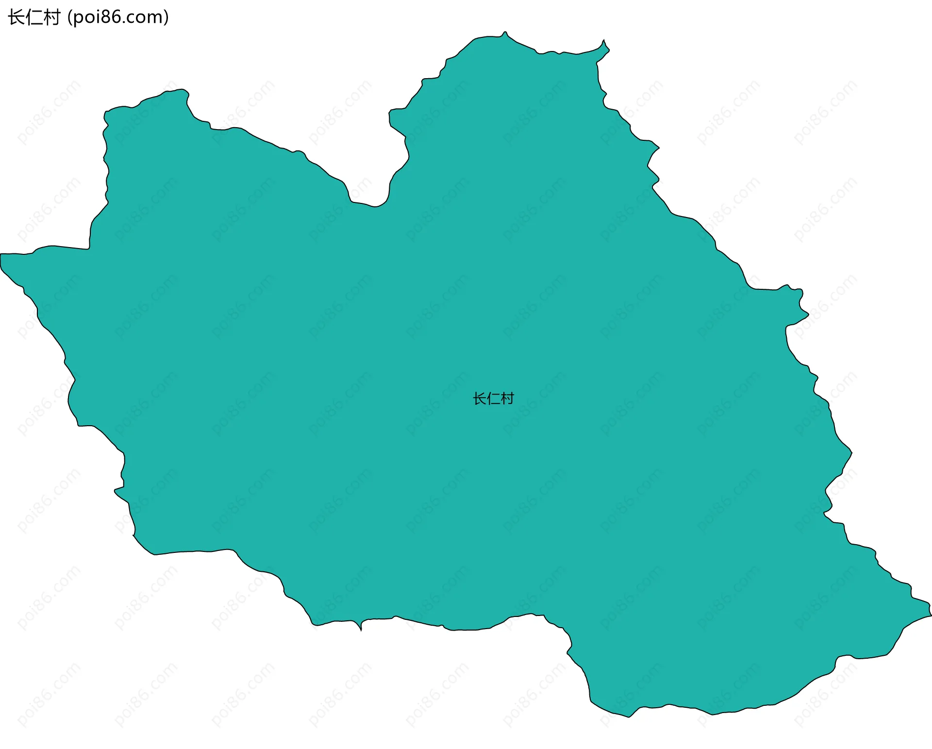 长仁村边界地图