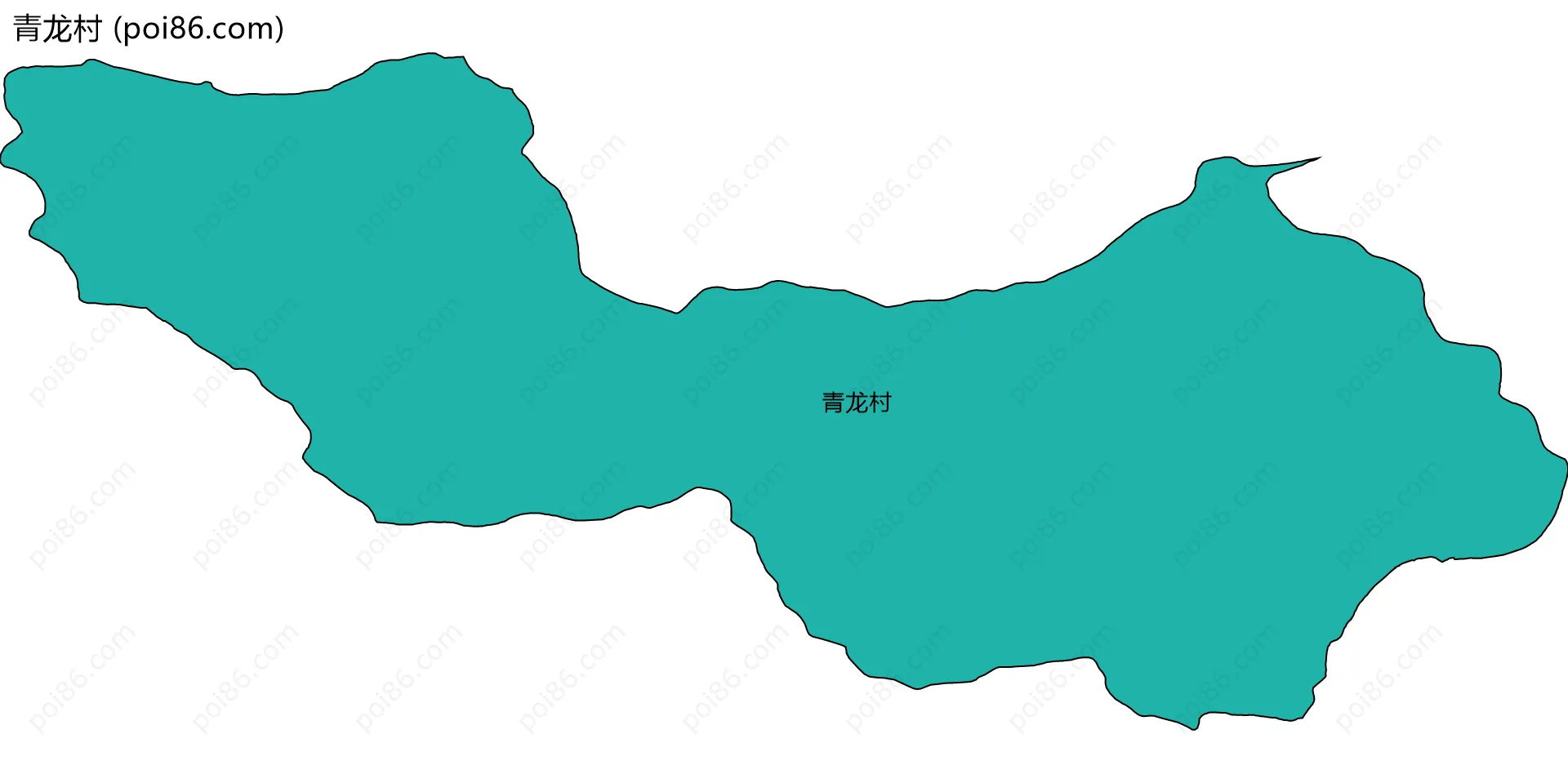 青龙村边界地图