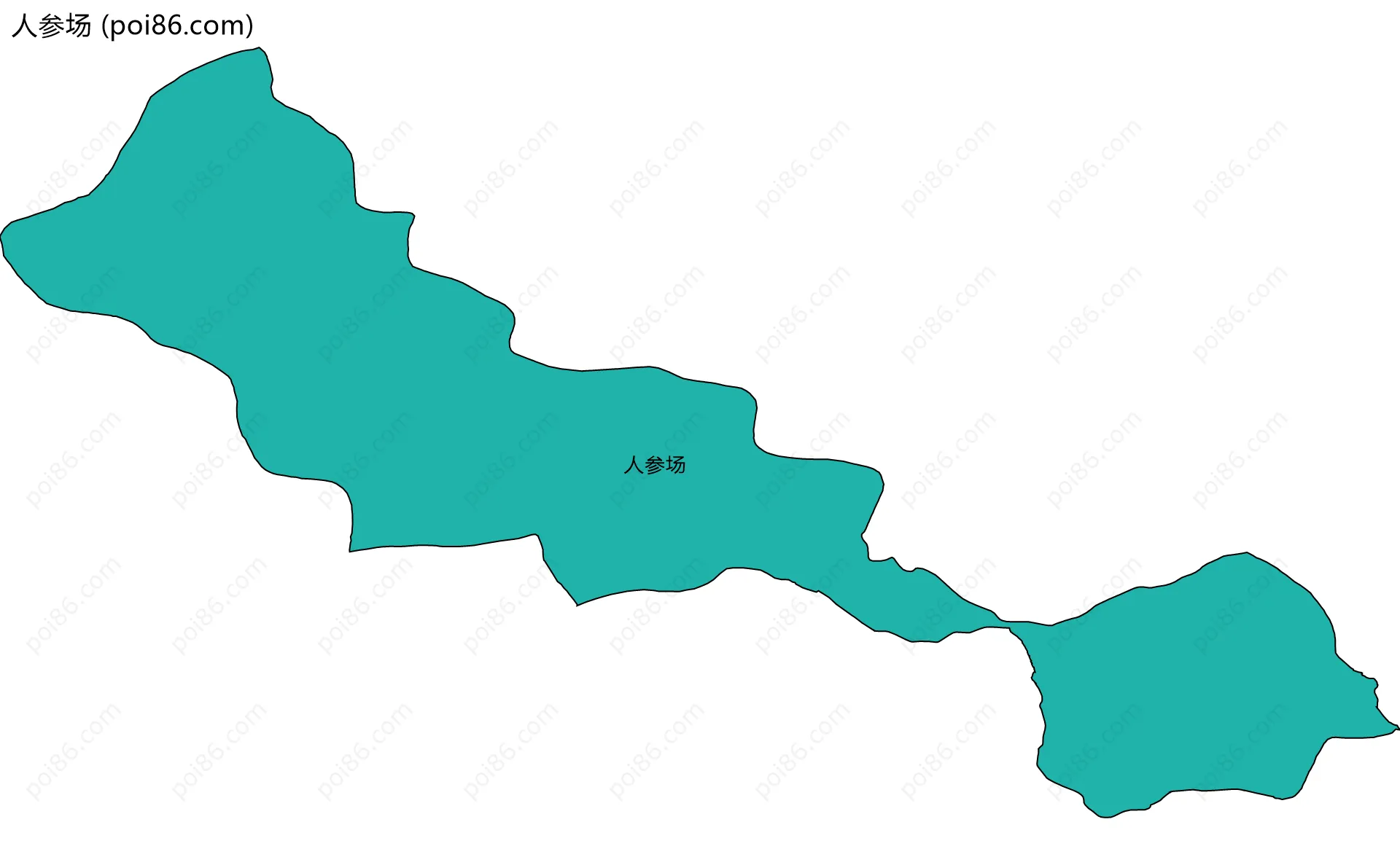 人参场边界地图