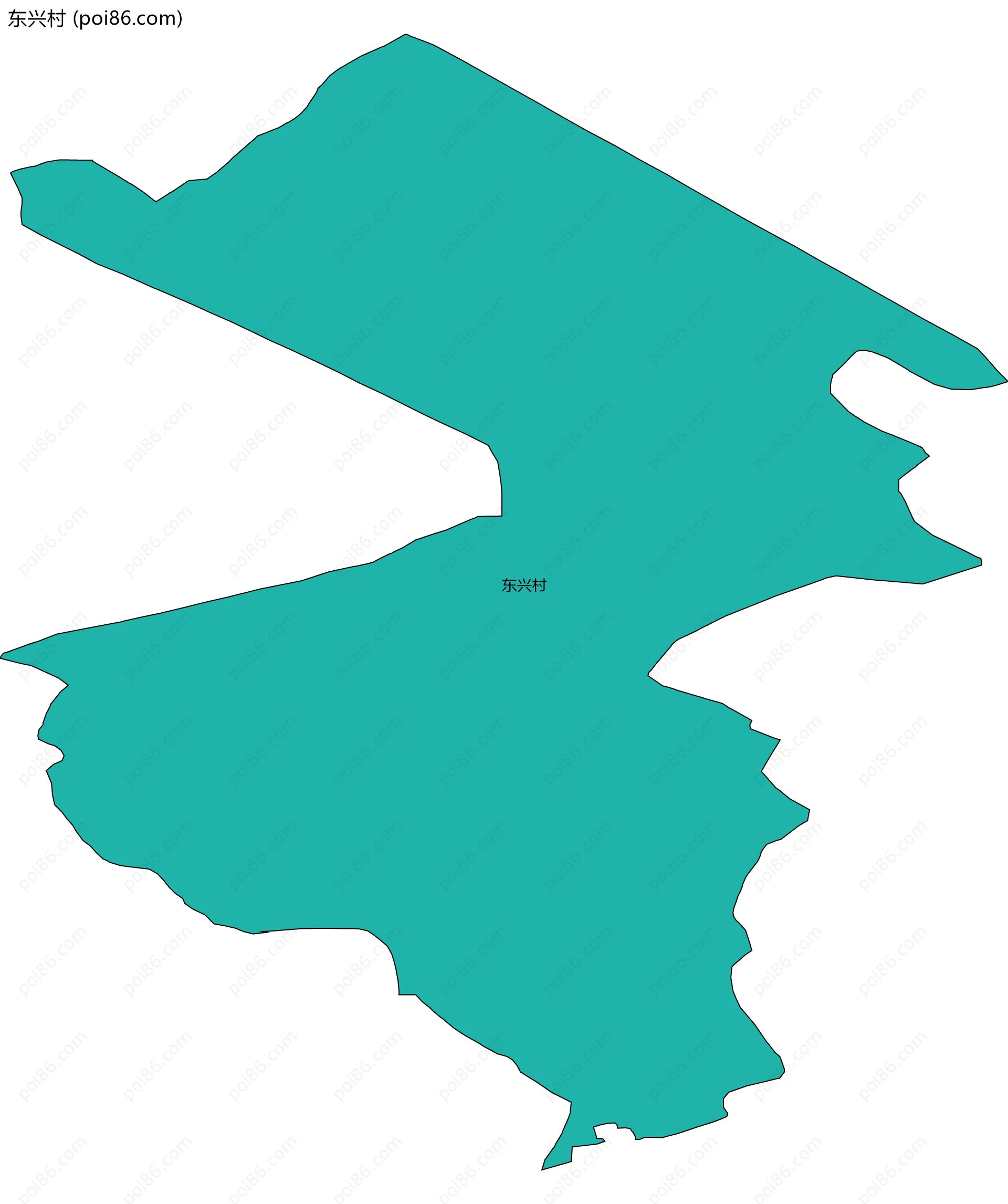 东兴村边界地图