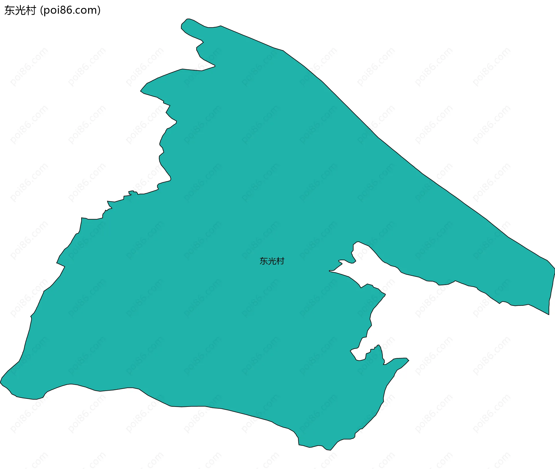 东光村边界地图