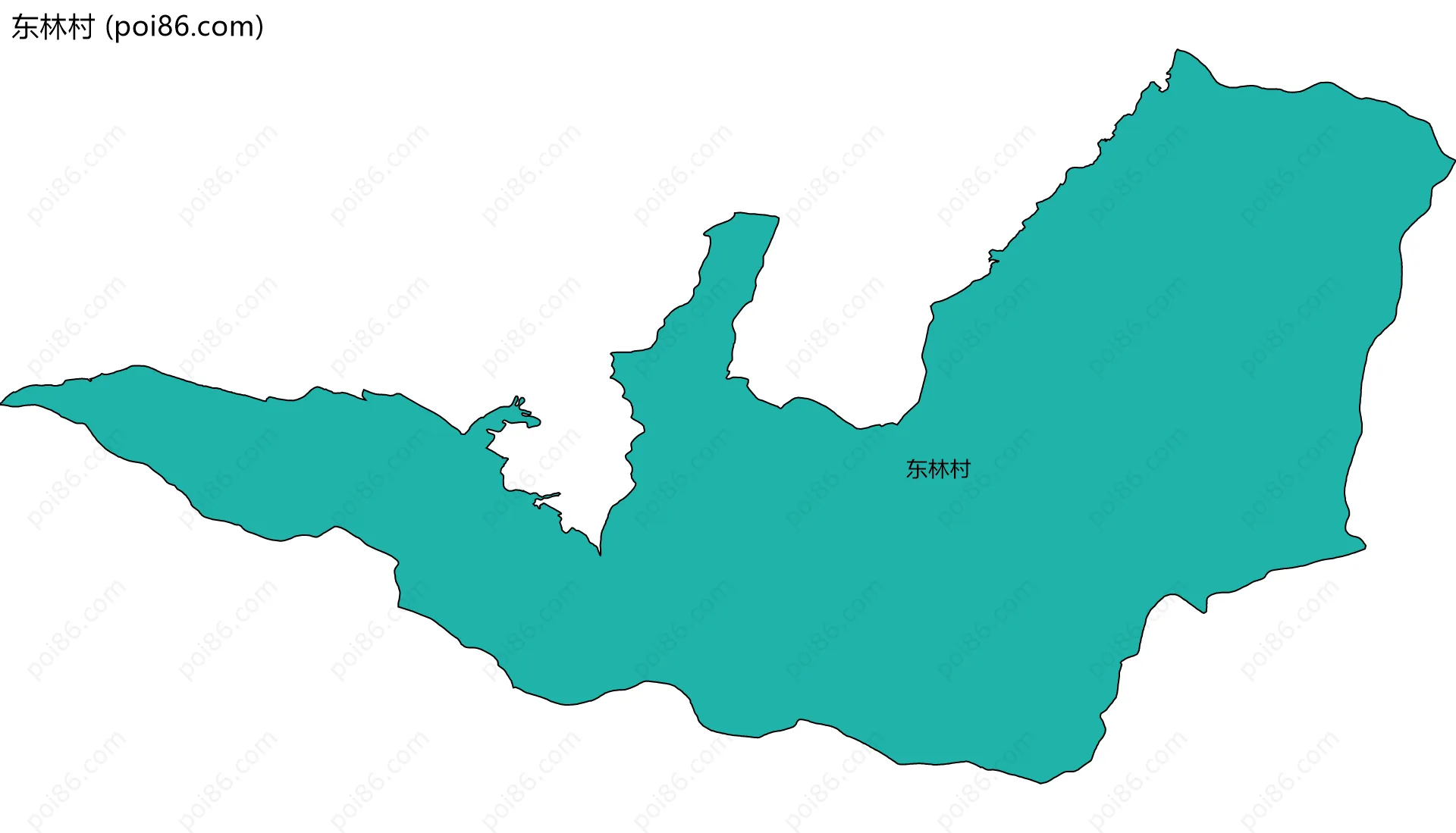 东林村边界地图