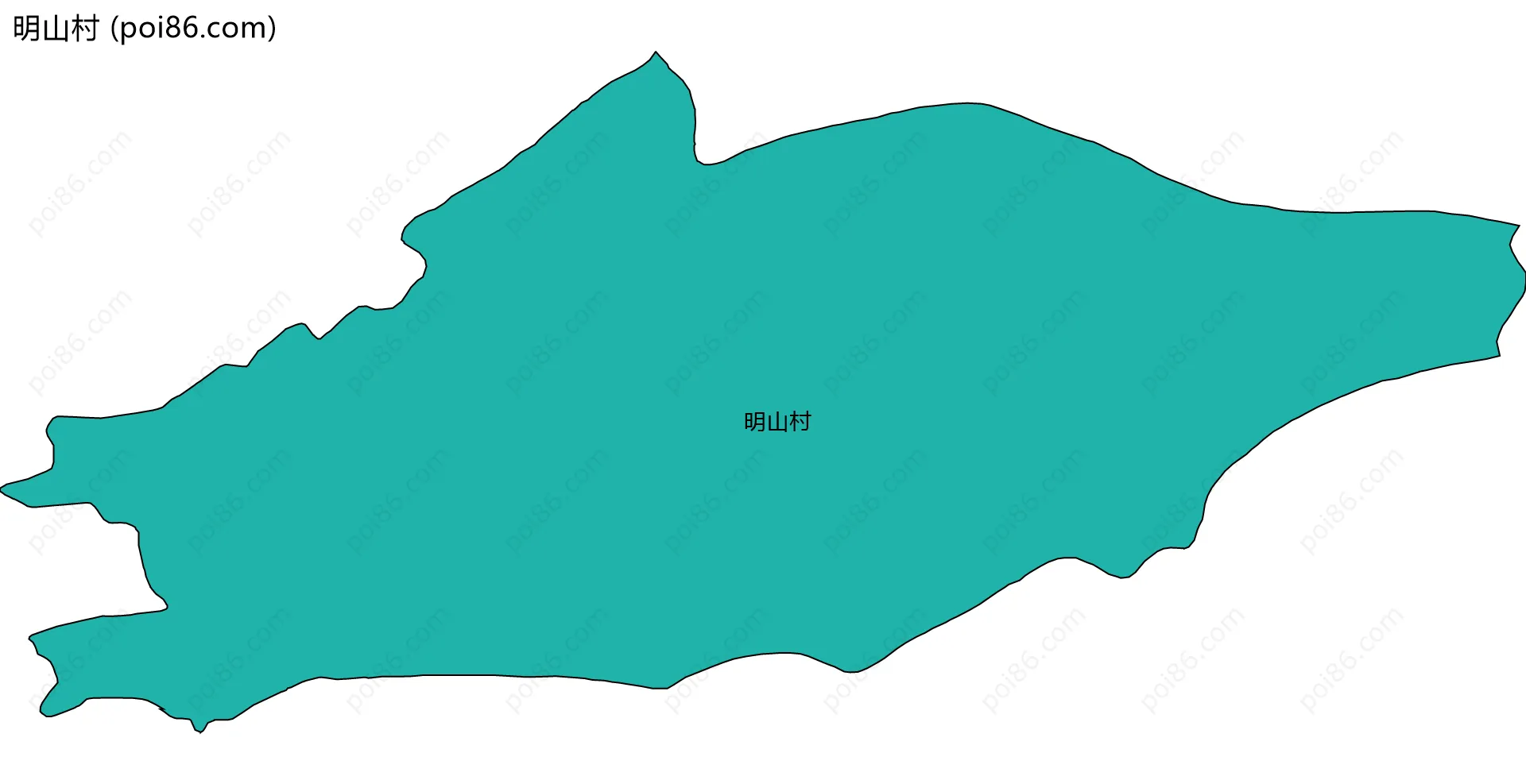 明山村边界地图