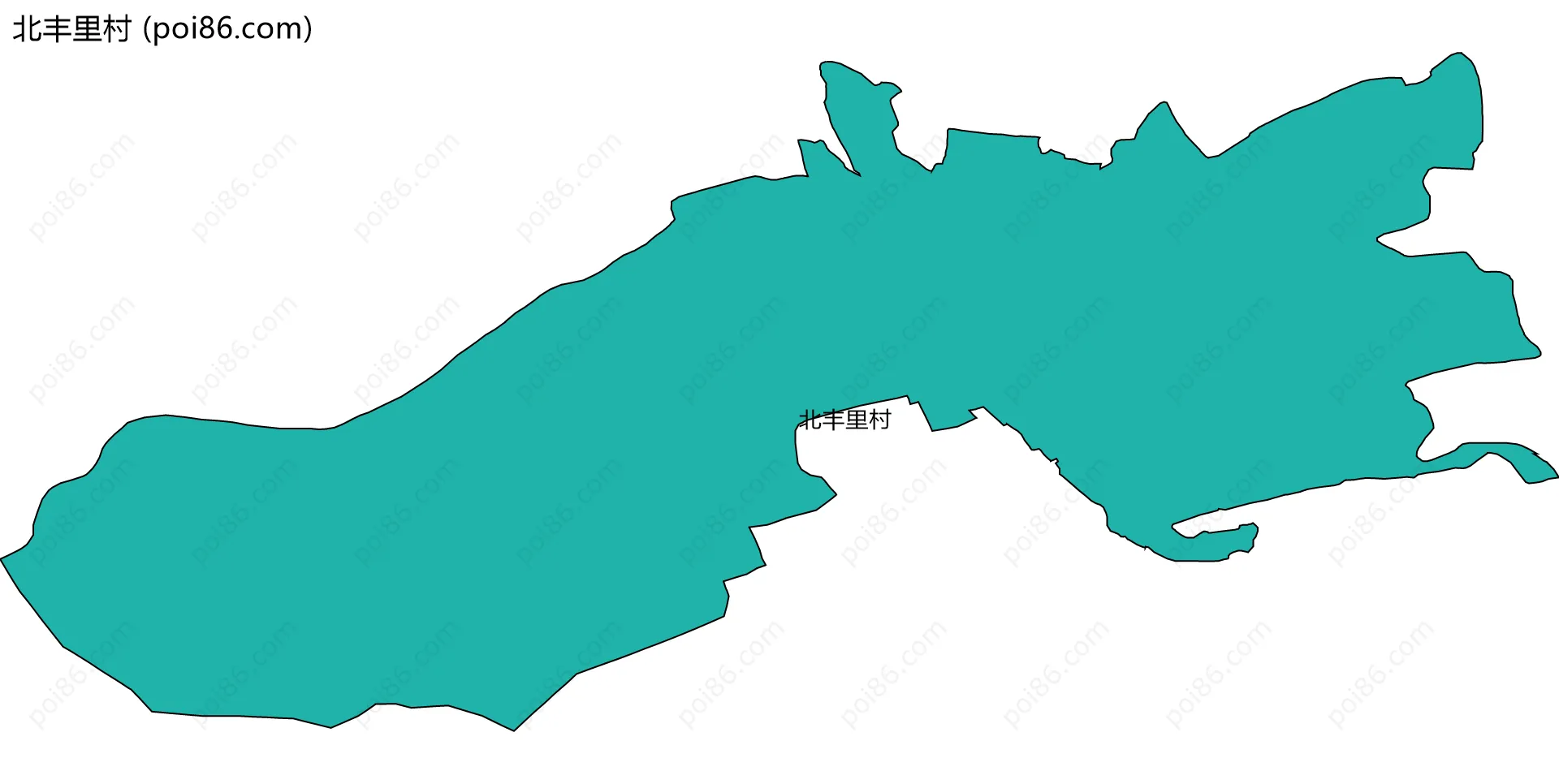 北丰里村边界地图