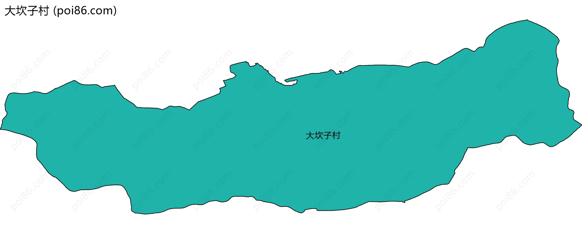 大坎子村边界地图