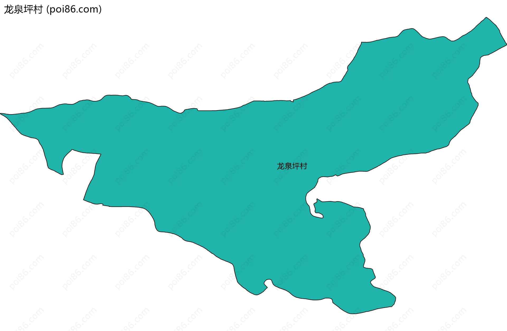 龙泉坪村边界地图