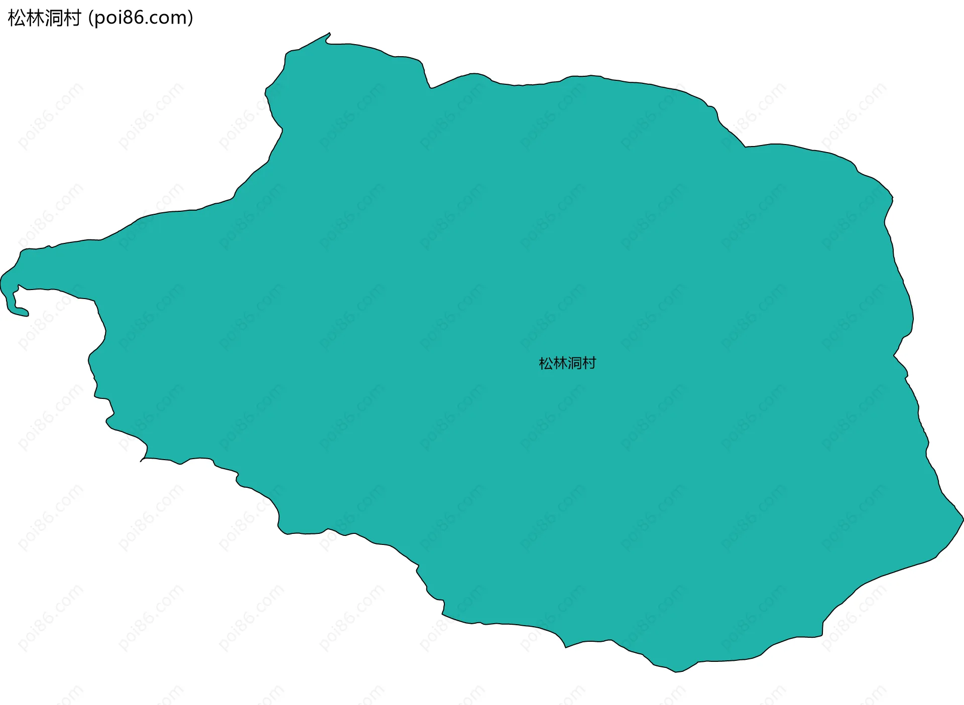 松林洞村边界地图